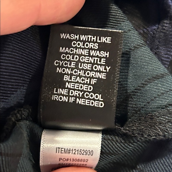 Torrid Black and Blue Plaid Button-Down Shirt Size 0X plus size - Picture 9 of 9